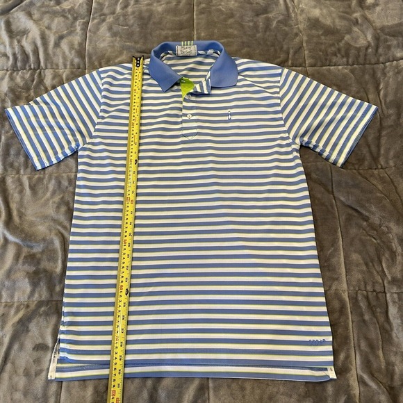 Tabasco Hot Sauce Polo Shirt McILenny Mens Medium Short Sleeve Blue Golf Shirt - Picture 10 of 10